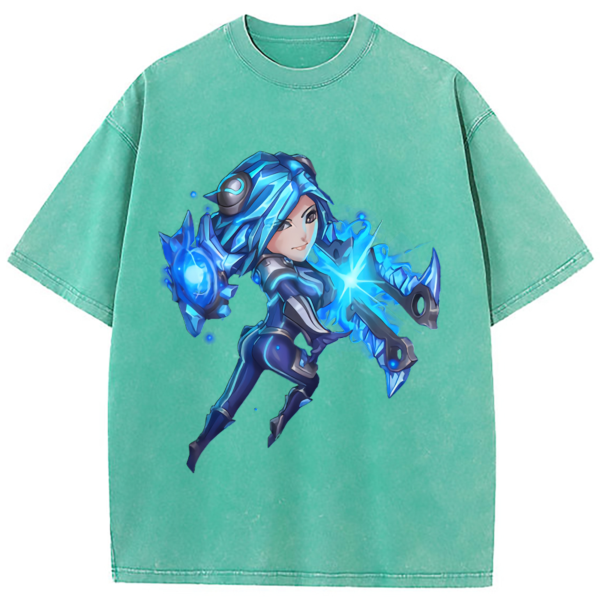 （画像用） リーグ・オブ・レジェンド League of Legends LOL 綿100% ヴィンテージ風 半袖Tシャツ（フロントプリント）